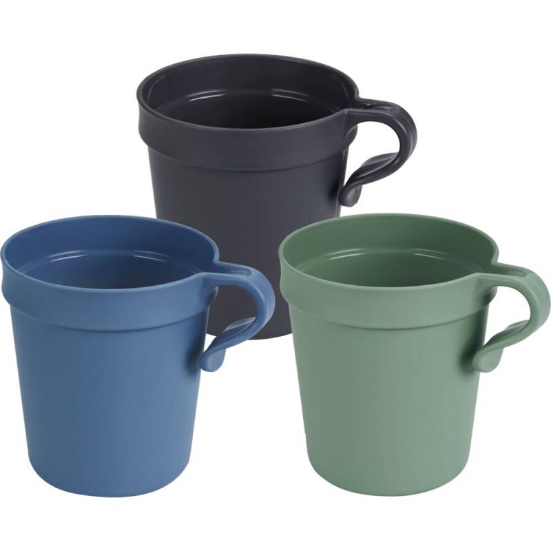 Essentialz kop med hank 8,5cm Ø7,6cm 300ml PP til flergangsbrug flerfarvet, 6 stk pr pose