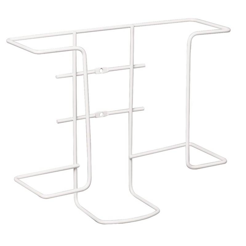 Stativ til handsker i metal til 2 æsker hvid