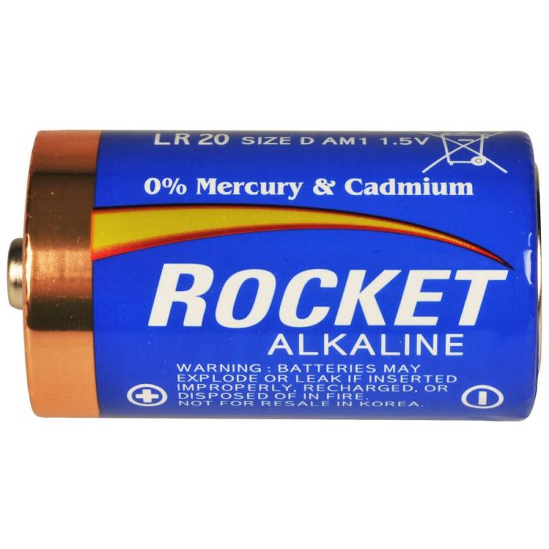 Batteri, Rocket, Alkaline, D, 1,5V