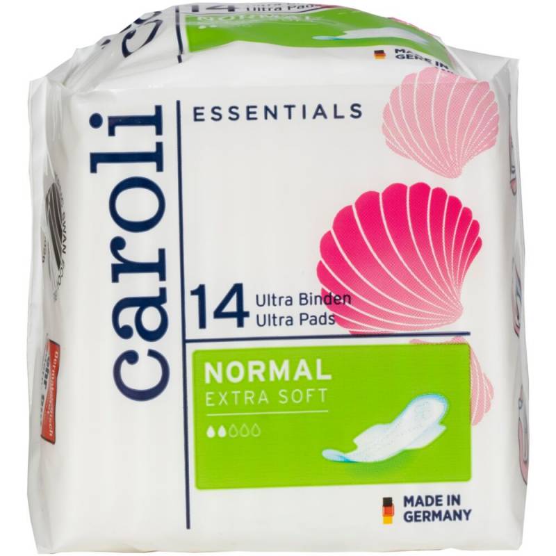Caroli hygiejnebind Ultra Pads Normal med vinger enkeltpakket