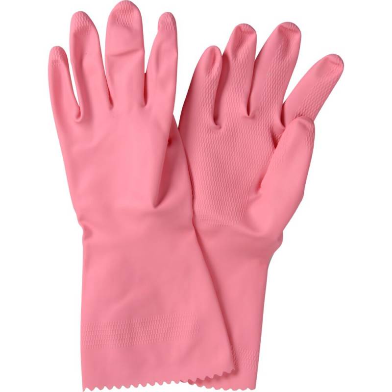 DPL Latexhandske Nova 45 str 7 indvendig velourisering pink