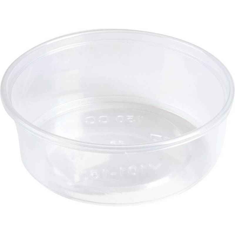 Portions plastbæger 3,1cm Ø10,1cm 125 ml PP plast klar