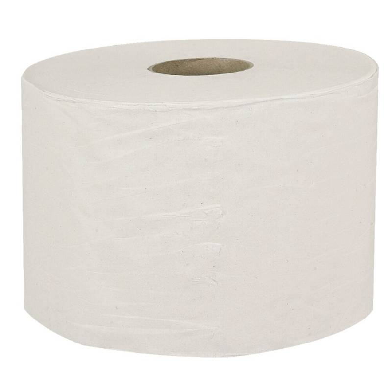 Toiletpapir, neutral, 2-lags hvid 10 cm x 100 m 100% nyfiber