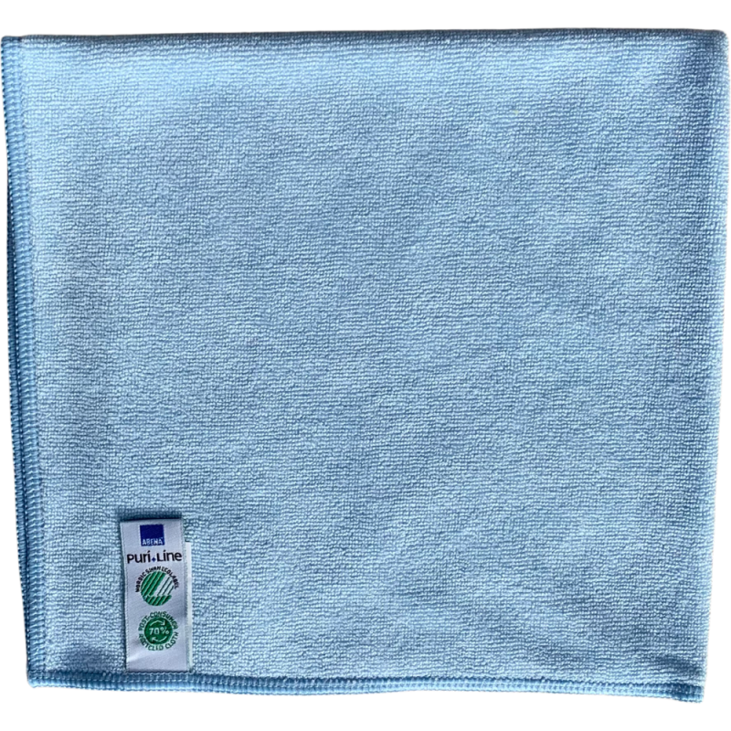 Rengøringsklud, ABENA Puri-Line Soft, 32x32cm, blå, mikrofiber