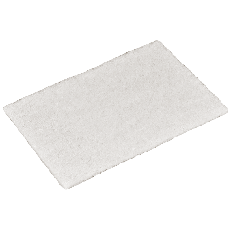 Skurefiber 22,5x15x0,8cm polyester fin skureeffekt ridsefri hvid