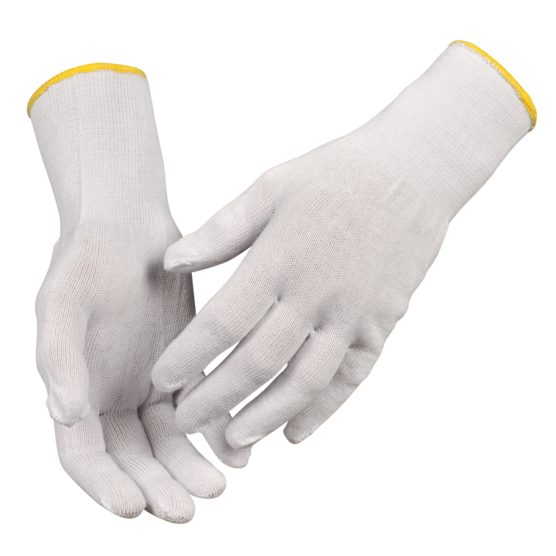 Tekstil handske Str. 10 bomuld  inderhandske hvid