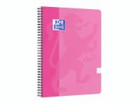 Oxford Touch notesbog A4+ kvadreret pink