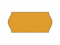 Meto etiket 26x12mm nonpermanent med lim orange, 1500 stk