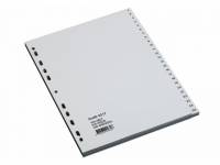 Bantex plastregister A4 1-100 grå