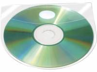 CD-lomme med klap 127x127mm selvklæbende