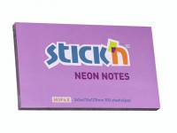 Stick'N notes selvklæbende 76x127mm neon lilla