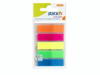 Stick'N indexfaner neon farver 12x45mm, 5x25 stk