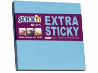 Stick'N notes Extra Sticky 76x76mm neon blå