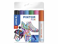 Pilot Pintor medium Fun Mix marker 1,4mm, sæt med 6 farver