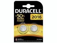 Duracell Electronics Batteri litium 2016 knapcelle 3V, 2 stk