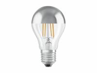 Osram LED standard 6,5W/827 (51W) E27 pære filament med kappe klar/sølv