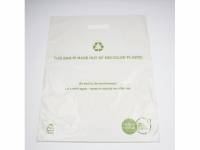 Plastikbærepose Recycled 400x450/50x0,045mm