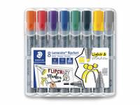 Lumocolor Flipchart-SB marker 356 SWP8, pakke med 8 farver