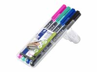 Lumocolor 318 WP4-1 permanent OHP-pen, pakke med 4 farver