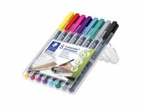 Lumocolor 318 WP8-2 permanent OHP-pen, pakke med 8 farver