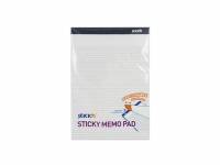 Stick'N selvklæbende notes med tern 178x254mm hvid