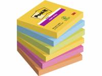 Post-it notes Super Sticky 76x76mm Carnival Colour