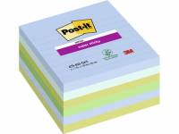 Post-it blok Super Sticky Notes Oasis linieret 101x101mm