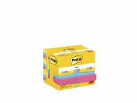 Post-it notes Energetic 38x51mm i assorterede farver