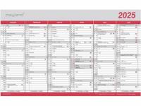 Mayland 2025 kontorkalender med flagdage 39x24cm 25055000