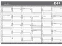 Mayland 2025 Kontorkalender A2 med whiteboard 25268800