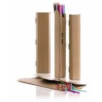 Bong paprør 4-kantet A0 105x105x860mm brun