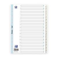 Elba Strong-Line register A4 hvid med sorte tal 1-31