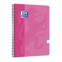 Oxford Touch notesbog A4+ kvadreret pink