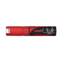 Uni-ball kridt marker PWE-8K til glas- og kridttavler 8mm rød