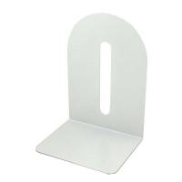 Bogstøtter metal 20cm hvid