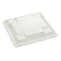 Låg Gourmet Express A-PET klar 14x14cm 300stk/ kar