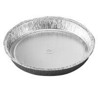Aluminiumsform rund med kant 600ml Ø195 x 25mm sort-sølv