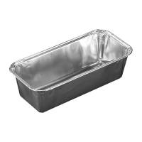 Aluminiumsform til leverpostej 550ml 188 x 88 x 50mm sort-sølv