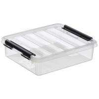 Plastikkasse Smart Store 1 liter 21x17x6cm med låg klar