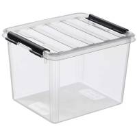 Plastikkasse Smart Store 3 liter 21x17x15cm med låg klar