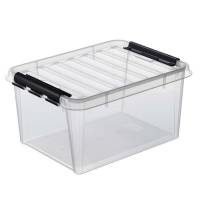 Plastikkasse Smart Store 31 liter 50x39x26cm med låg klar