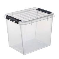 Plastikkasse Smart Store 50 liter 50x39x41cm med låg klar