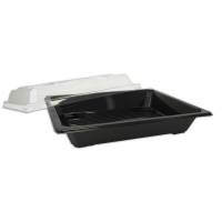 Plastbakke Sushi mellem 300stk/karton 350my A-PET sort 