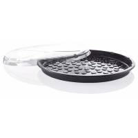Låg t/pizza- og tapasbakke rund A-PET 60stk/kar Ø330mmx23mm