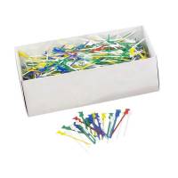 Pindemadspinde kokke plastik ass. farver, 1000 stk