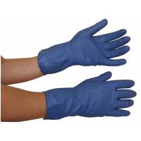 Latexhandsker husholdningshandsker XL (9½-10) blå 