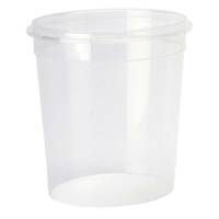 Plastbøtte + låg handy-lock PP 1025ml  Ø118mm