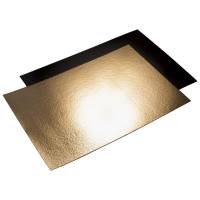 Kagepap 40x58cm kraftig guld og sort