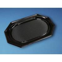 Cateringfad plast 45x30cm oval A-PET sort