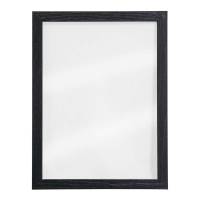 Securit Woody klar glastavle 30x40cm med sort ramme